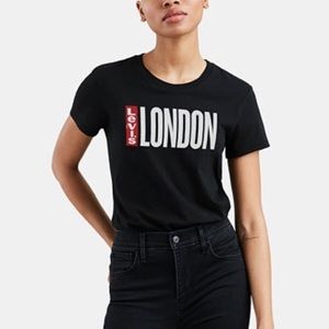 Levi's Logo Cotton Cities T-Shirt London